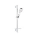 Zestaw Z Drążkiem Prysznicowym 3 Strumienie Rainshower SmartActive 130 Moon White 26576LS0 Grohe Zestaw Z Drążkiem Prysznicowym 3 Strumienie Rainshower SmartActive 130 Moon White 26576LS0 Grohe