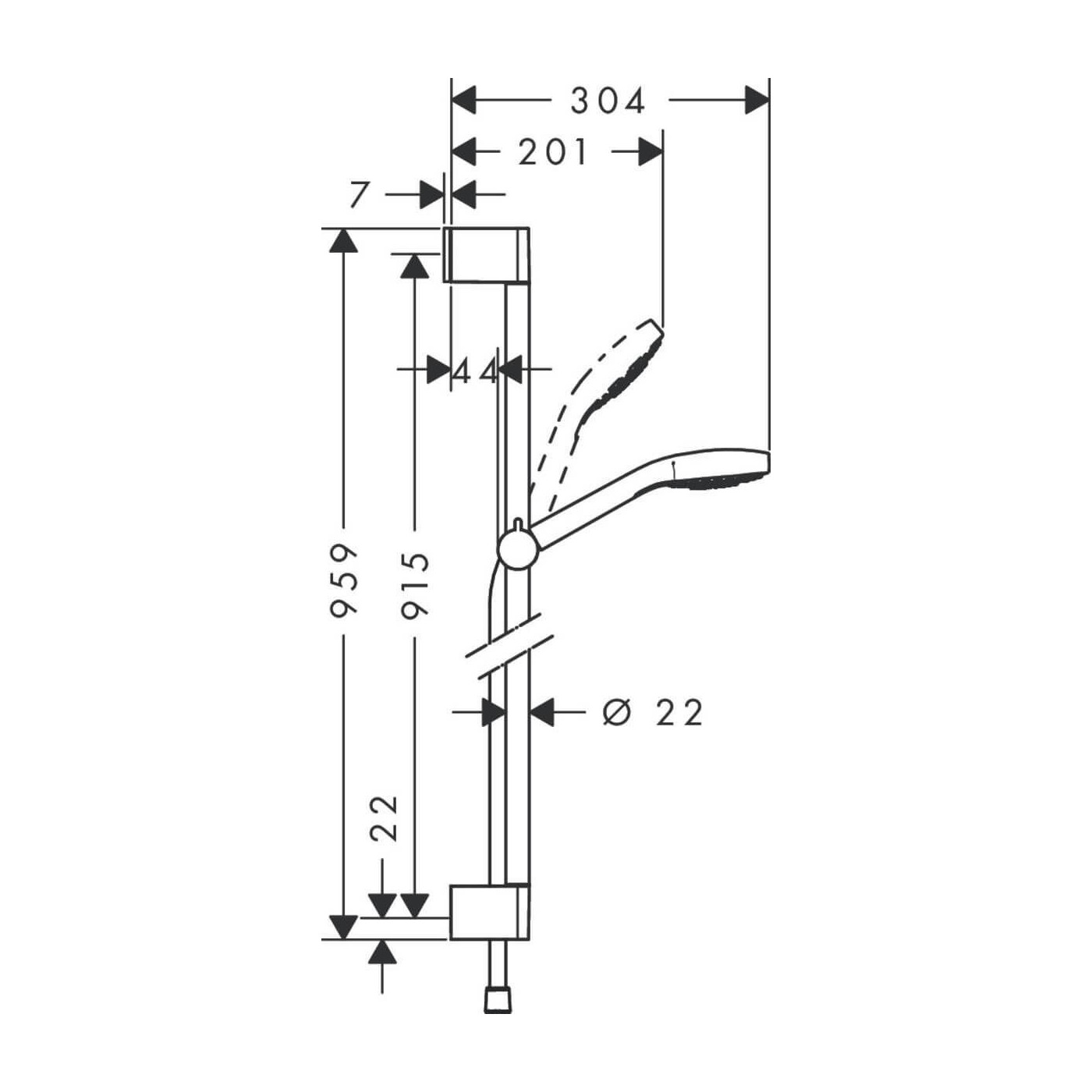 Zestaw Prysznicowy Croma Select E Vario 26593400 Hansgrohe Zestaw Prysznicowy Croma Select E Vario 26593400 Hansgrohe
