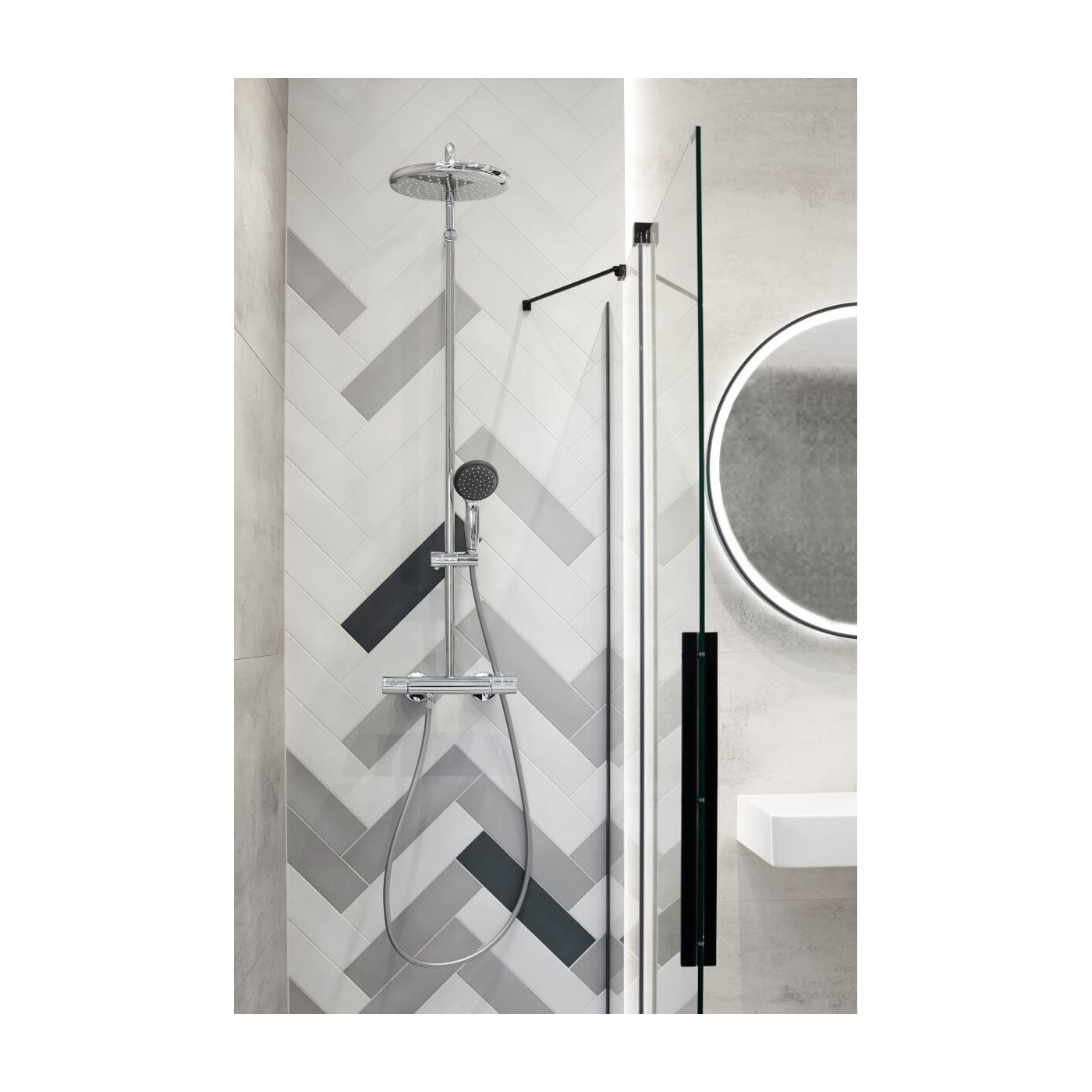 Kolumna prysznicowa Grohe Vitalio Start 250 Z Termostatem Chrom 26816000 Grohe Kolumna prysznicowa Grohe Vitalio Start 250 Z Termostatem Chrom 26816000 Grohe