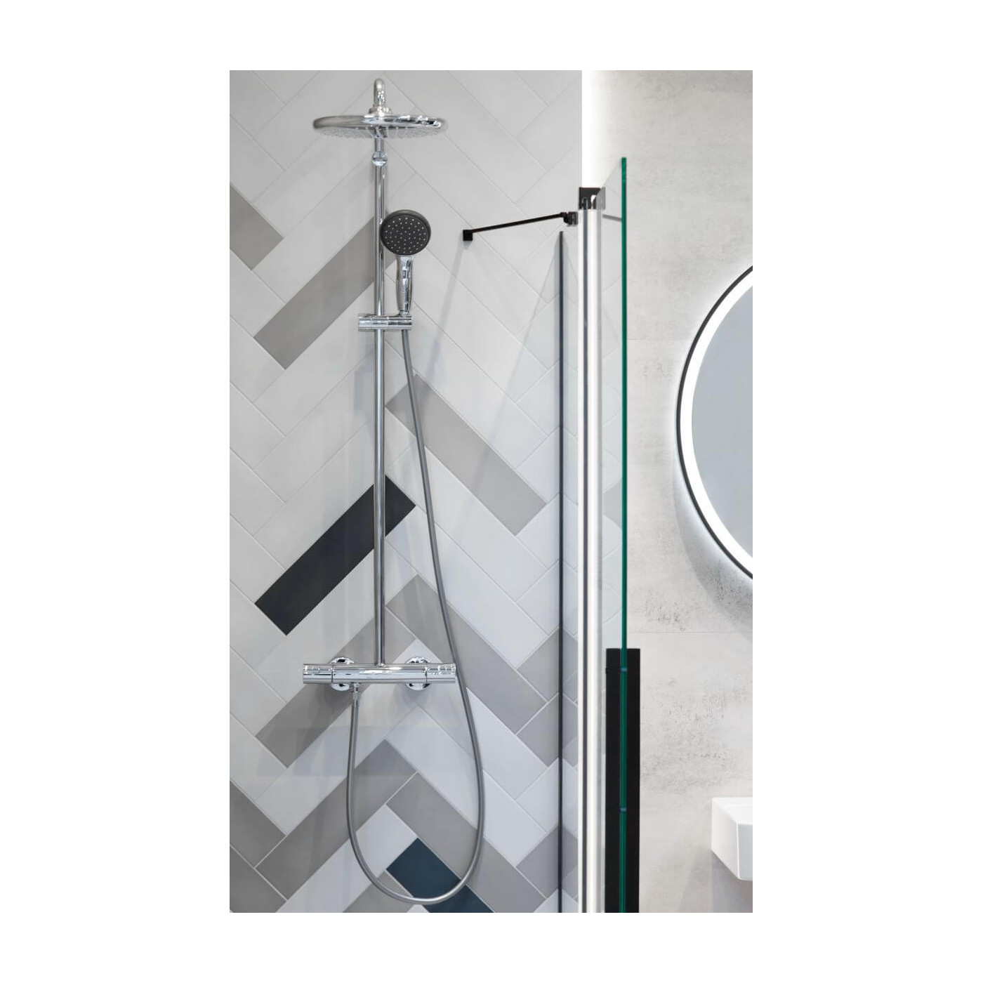 Kolumna prysznicowa Grohe Vitalio Start 250 Z Termostatem Chrom 26816000 Grohe Kolumna prysznicowa Grohe Vitalio Start 250 Z Termostatem Chrom 26816000 Grohe