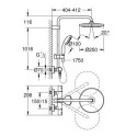 Kolumna prysznicowa Grohe Vitalio Start 250 Z Termostatem Chrom 26816000 Grohe Kolumna prysznicowa Grohe Vitalio Start 250 Z Termostatem Chrom 26816000 Grohe