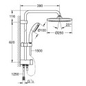 System Prysznicowy Z Przełącznikiem Do Montażu Ściennego Vitalio Start 26817000 Grohe System Prysznicowy Z Przełącznikiem Do Montażu Ściennego Vitalio Start 26817000 Grohe