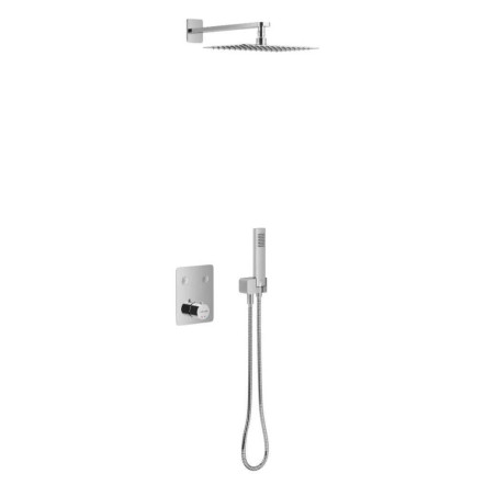 Zestaw Prysznicowo-Wannowy Podtynkowy Czarny AREX.SET.8045BL Excellent