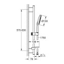 Zestaw Prysznicowy Rainshower Smartactive 130 26546000 Grohe Zestaw Prysznicowy Rainshower Smartactive 130 26546000 Grohe