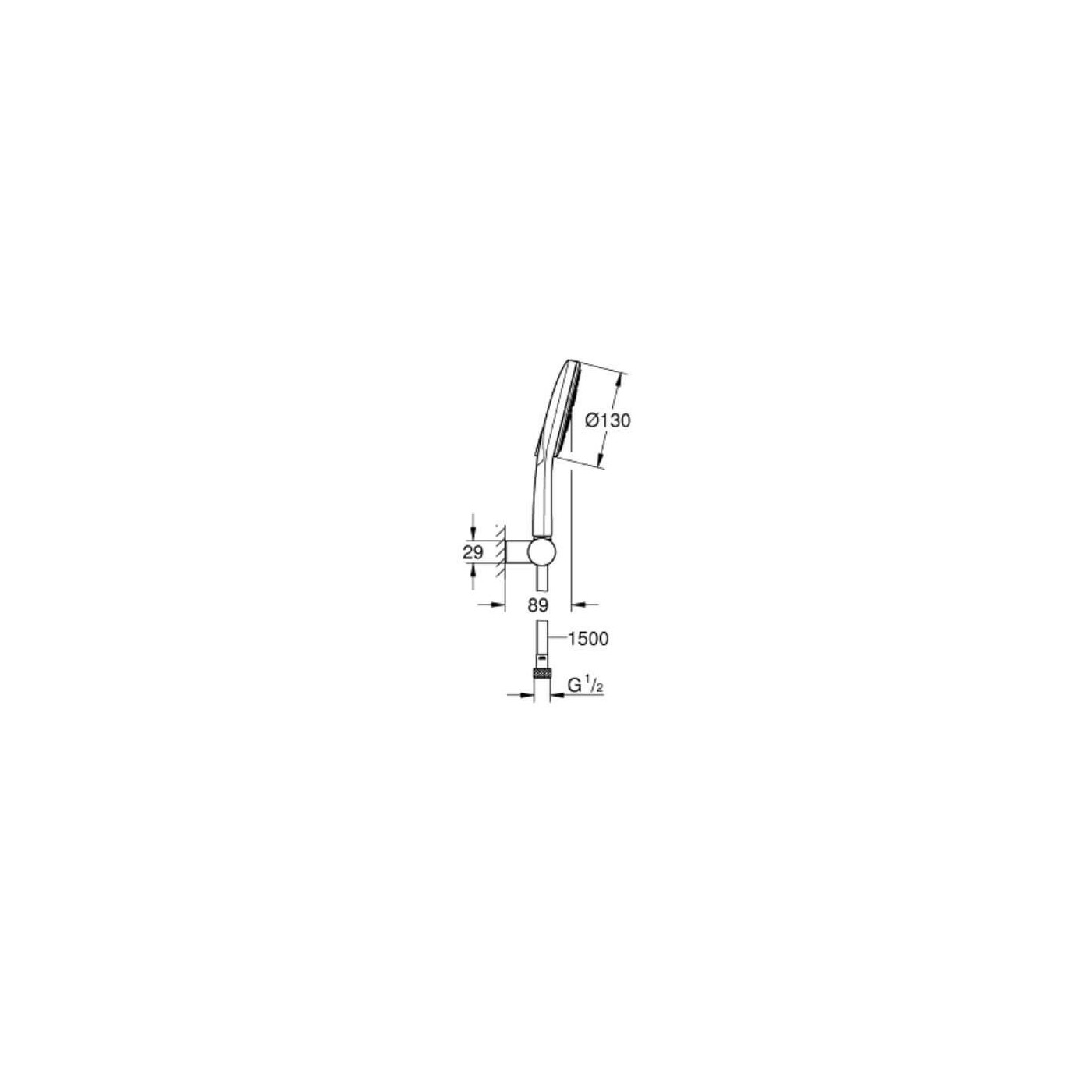 Zestaw Prysznicowy Rainshower Smaractive 130 26580000 Grohe Zestaw Prysznicowy Rainshower Smaractive 130 26580000 Grohe