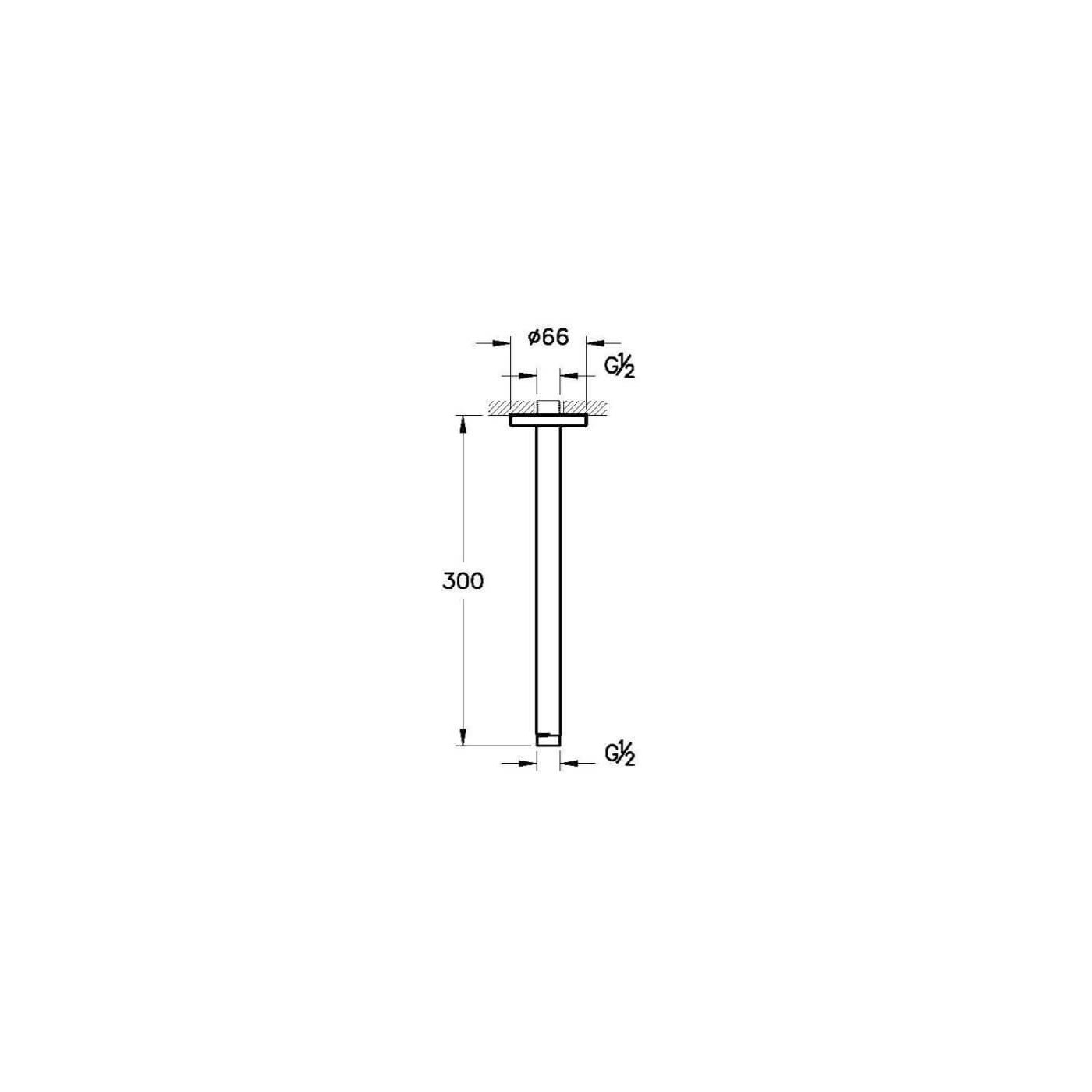 Ramię Deszczownicy Sufitowe 300 A45650 Vitra Ramię Deszczownicy Sufitowe 300 A45650 Vitra