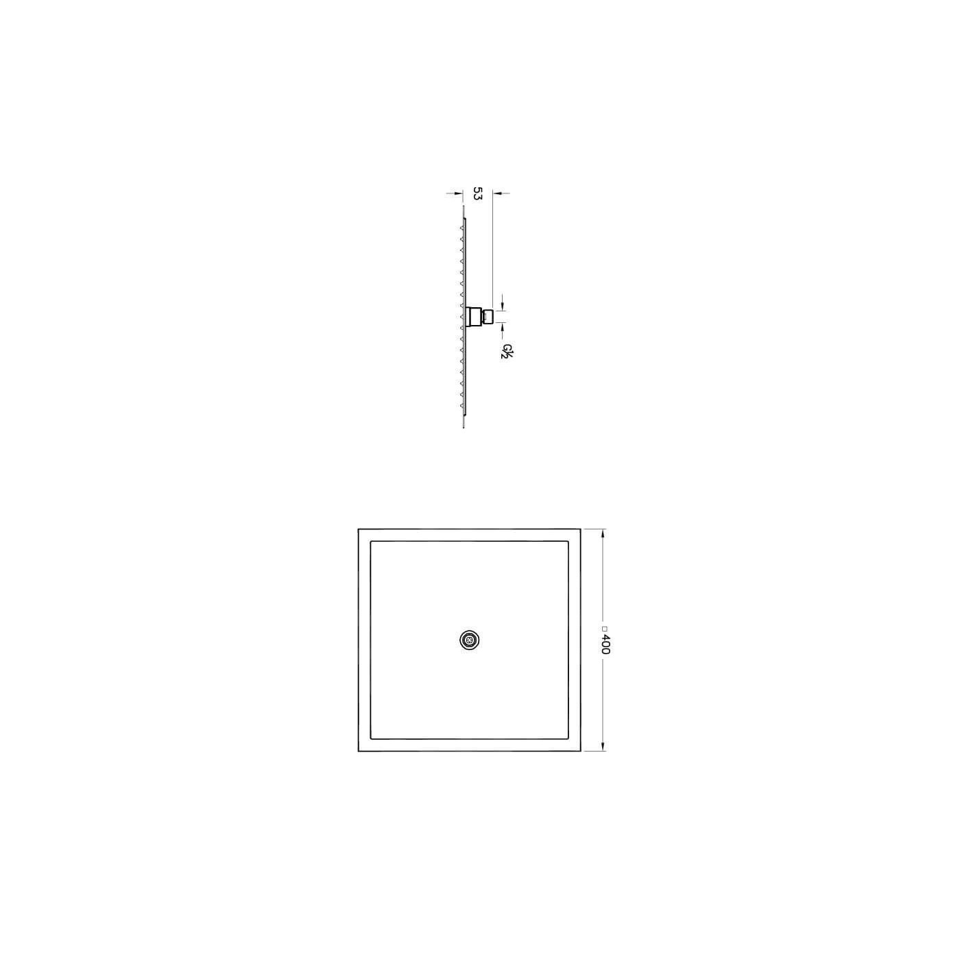 Deszczownica Kwadratowa Lite LS 400 A45645EXP Vitra Deszczownica Kwadratowa Lite LS 400 A45645EXP Vitra