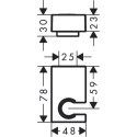 Uchwyt Prysznicowy Porter E 28387670 Hansgrohe Uchwyt Prysznicowy Porter E 28387670 Hansgrohe
