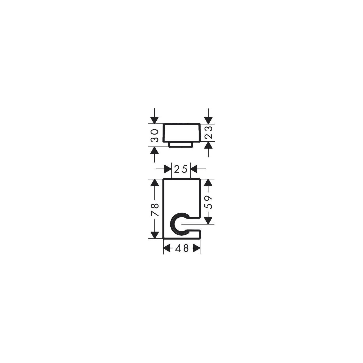 Uchwyt Prysznicowy Porter E 28387670 Hansgrohe Uchwyt Prysznicowy Porter E 28387670 Hansgrohe