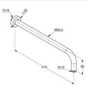 Ramię Deszczownicy A-QA 400 mm 6651439-00 Kludi Ramię Deszczownicy A-QA 400 mm 6651439-00 Kludi