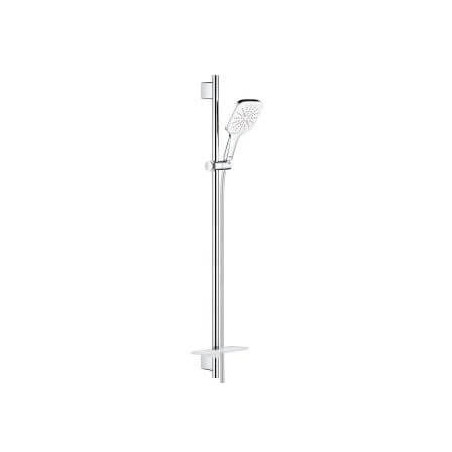 Zestaw Z Drążkiem Prysznicowym 3 Strumienie Rainshower SmartActive 130 Cube Moon White 26586LS0 Grohe