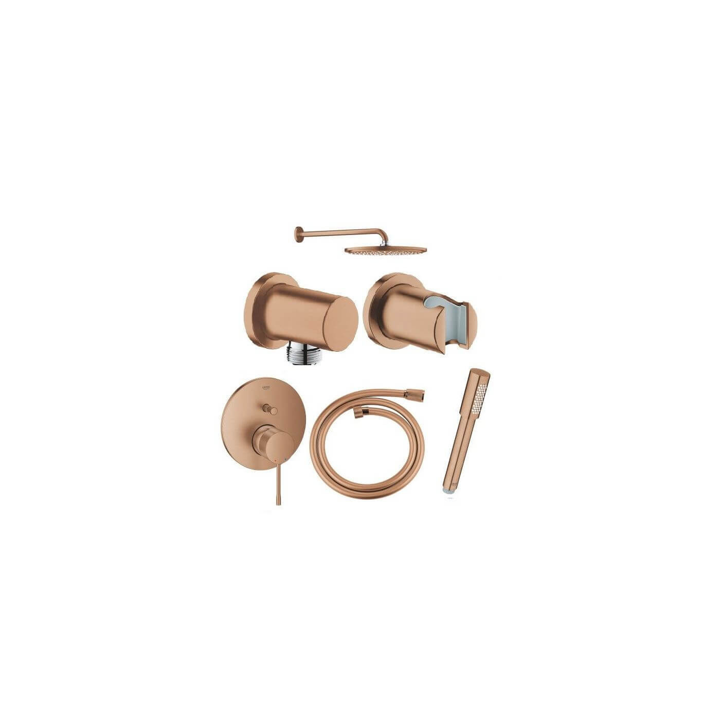 Zestaw Prysznicowy 6w1 Essence Brushed Warm Sunset Grohe Zestaw Prysznicowy 6w1 Essence Brushed Warm Sunset Grohe