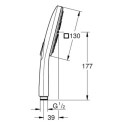 Słuchawka Prysznicowa Rainshower Smartactive 130 Cube 26582000 Grohe Słuchawka Prysznicowa Rainshower Smartactive 130 Cube 26582000 Grohe