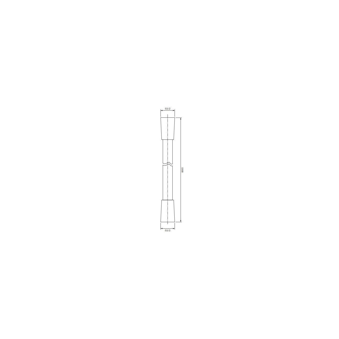 Wąż Prysznicowy Y 150 cm Czarny Mat 028BL Omnires Wąż Prysznicowy Y 150 cm Czarny Mat 028BL Omnires