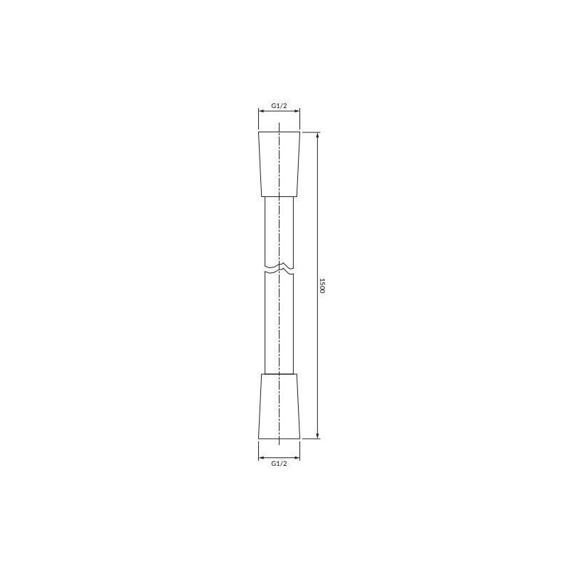 Wąż Prysznicowy Y 150 cm Czarny Mat 028BL Omnires Wąż Prysznicowy Y 150 cm Czarny Mat 028BL Omnires