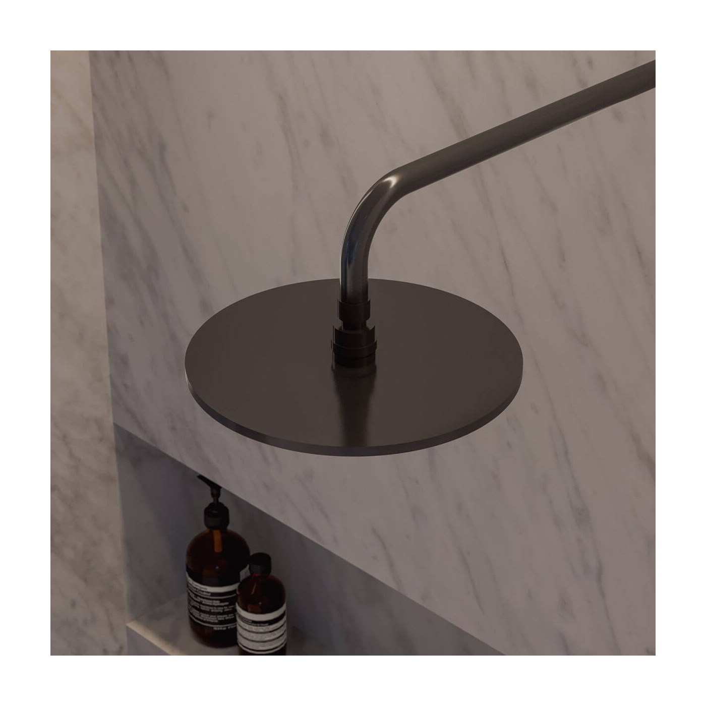 Ramię Prysznicowe 40cm Contour Antracyt RA01C/KAT Omnires Ramię Prysznicowe 40cm Contour Antracyt RA01C/KAT Omnires