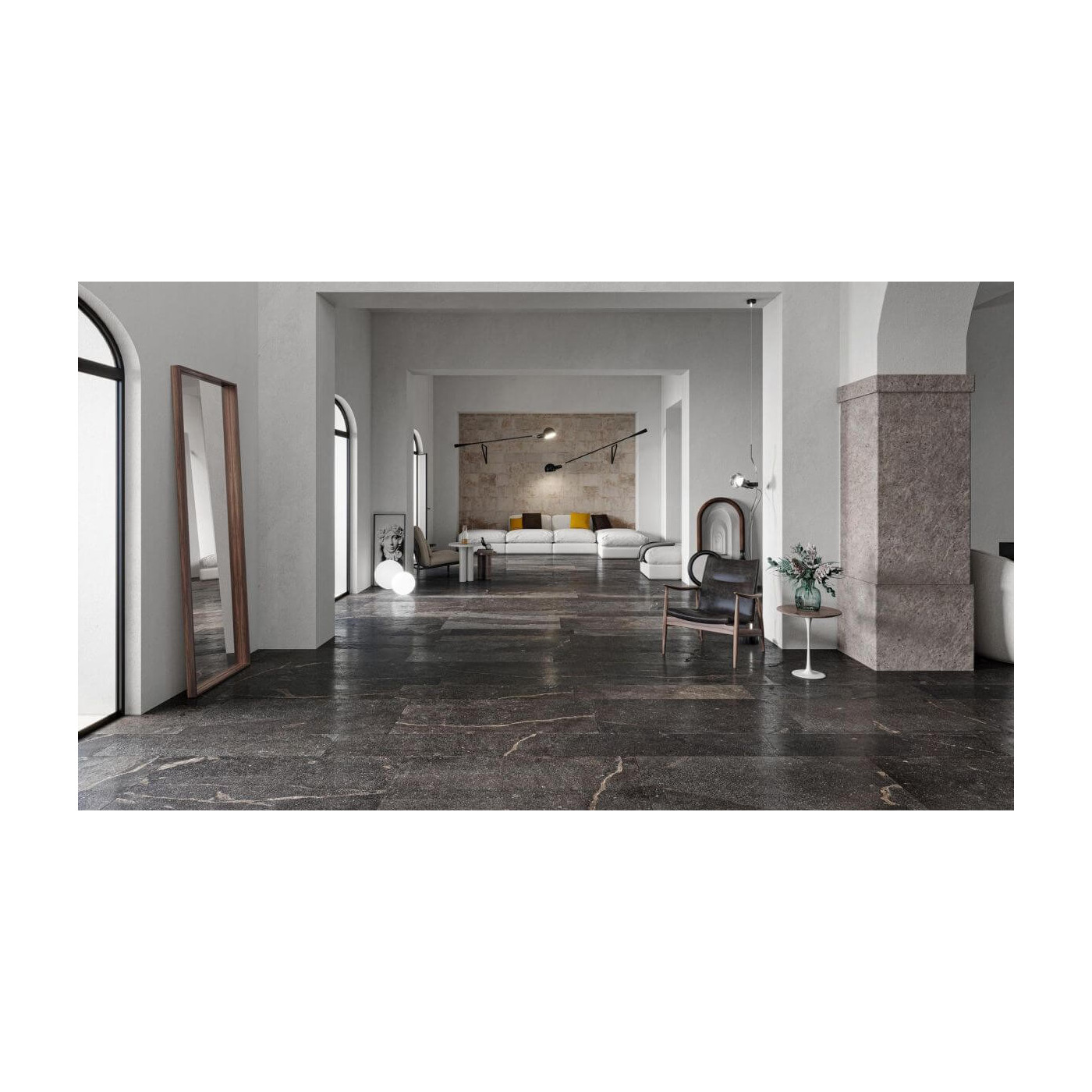 Płytka Ibla Nera Lappato 30x119,5 Piemme Płytka Ibla Nera Lappato 30x119,5 Piemme