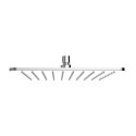 Deszczownica Slimline Chrom/Biały WG225/OCRB Omnires Deszczownica Slimline Chrom/Biały WG225/OCRB Omnires