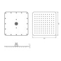 Deszczownica Slimline Chrom/Biały WG225/OCRB Omnires Deszczownica Slimline Chrom/Biały WG225/OCRB Omnires