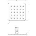 Deszczownica Slimline Grafit WG220/OGR Omnires Deszczownica Slimline Grafit WG220/OGR Omnires