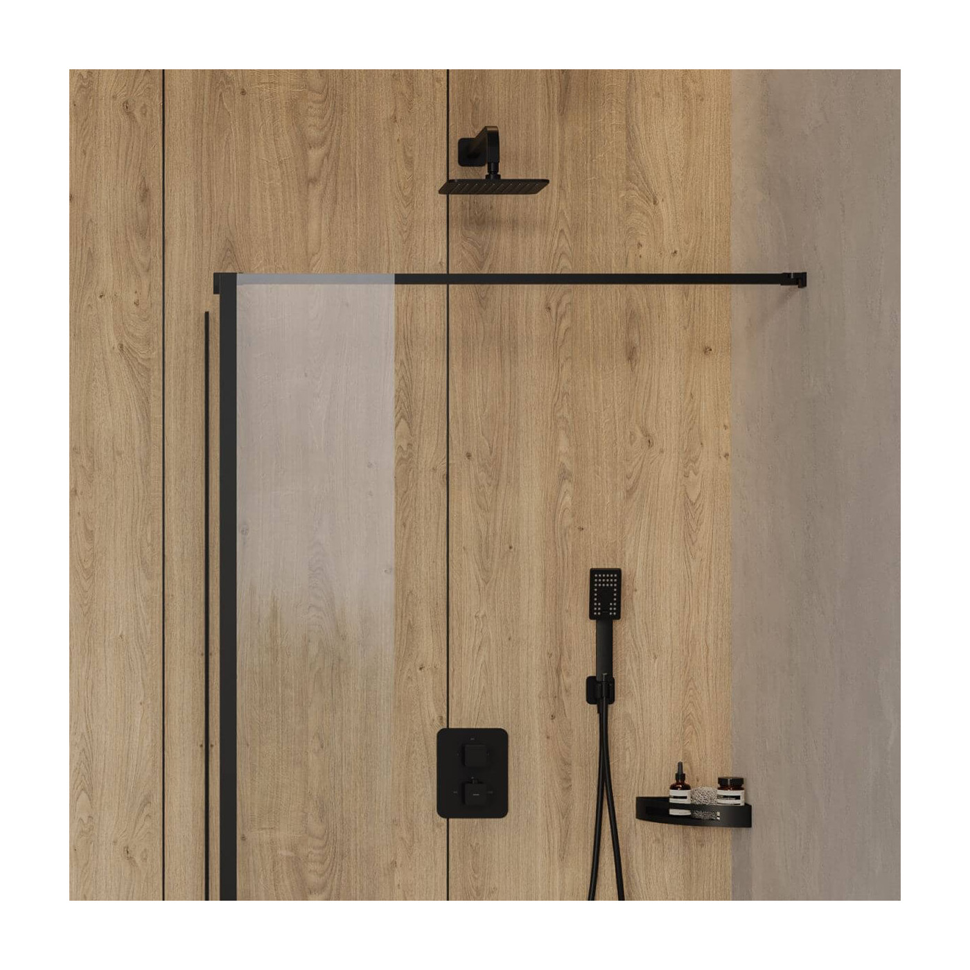 Deszczownica Slimline Czarny WG220/OBL Omnires Deszczownica Slimline Czarny WG220/OBL Omnires