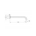 Ramię Deszczownicy Ścienne 34,5 cm Czarny Mat A4565236 Vitra Ramię Deszczownicy Ścienne 34,5 cm Czarny Mat A4565236 Vitra