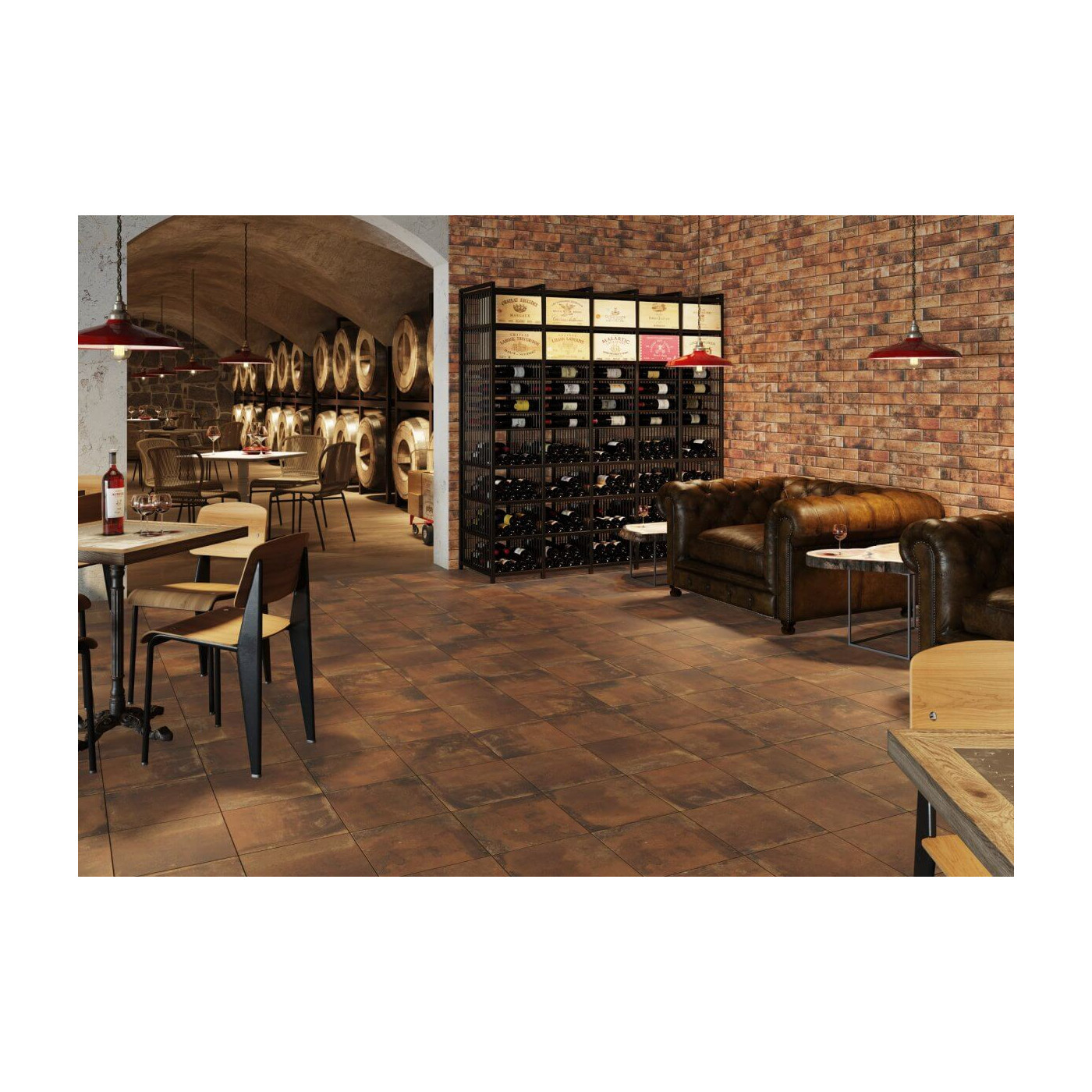 Podłoga Piatto Red 30x30 Cerrad Podłoga Piatto Red 30x30 Cerrad