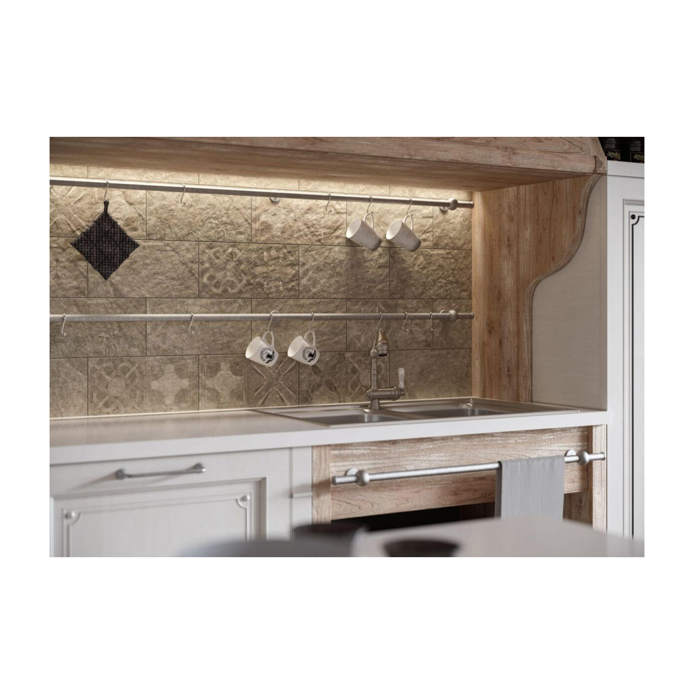 Płytka Torstone Grys Dekor 14,8x30 Cerrad Płytka Torstone Grys Dekor 14,8x30 Cerrad
