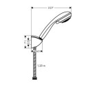 Zestaw prysznicowy Crometta 85 Vario/Porter'c Chrom 27558000 Hansgrohe Zestaw prysznicowy Crometta 85 Vario/Porter'c Chrom 27558000 Hansgrohe