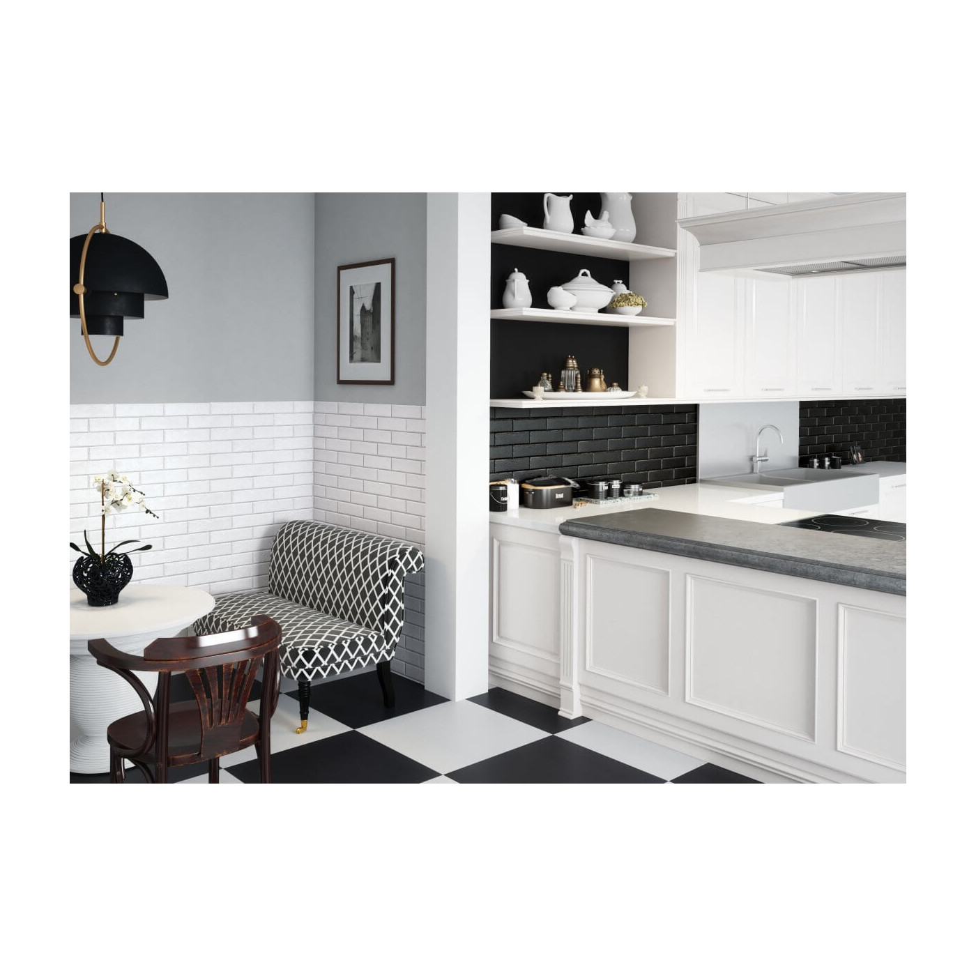 Płytka ścienna Foggia Bianco 6,5x24,5 Cerrad Płytka ścienna Foggia Bianco 6,5x24,5 Cerrad