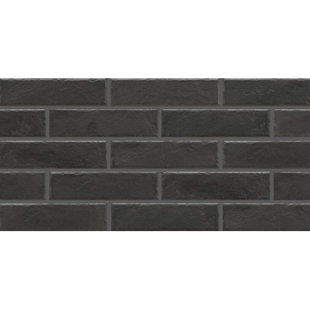 Płytka ścienna Foggia Nero 6,5x24,6 Cerrad