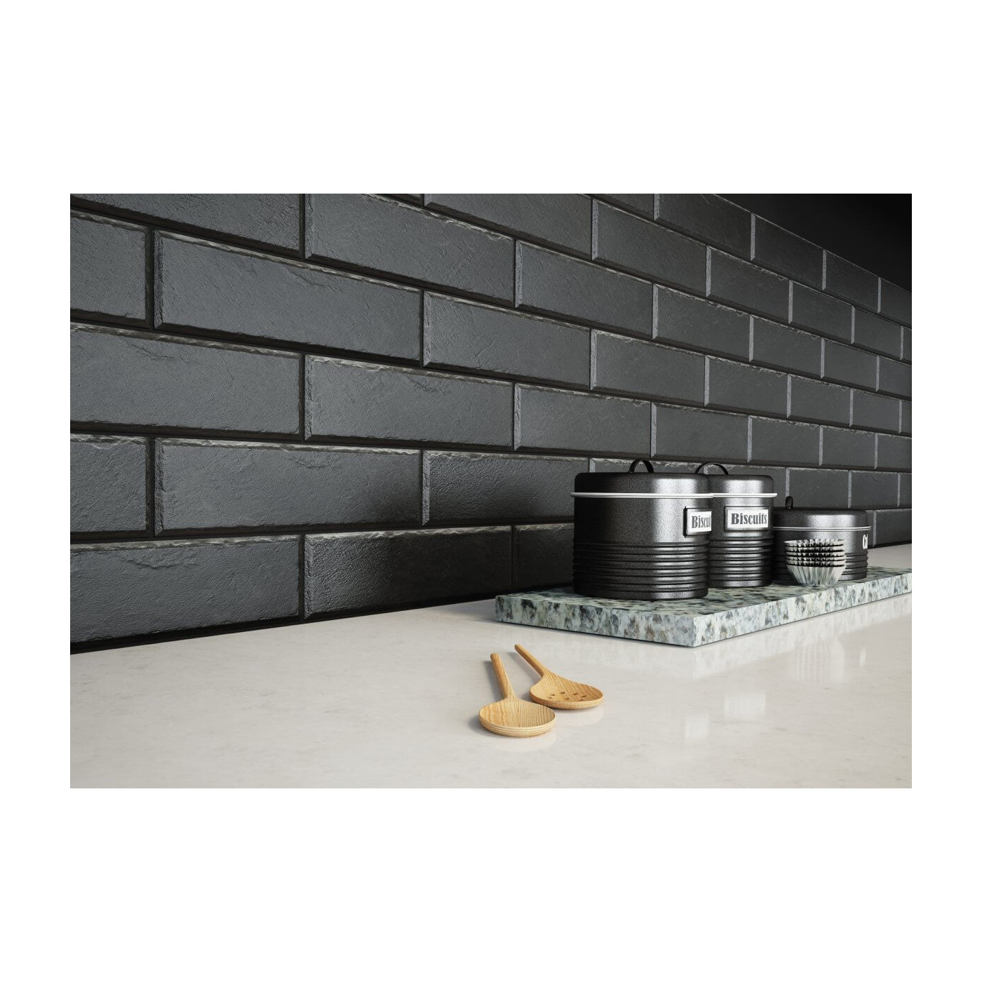 Płytka ścienna Foggia Nero 6,5x24,6 Cerrad Płytka ścienna Foggia Nero 6,5x24,6 Cerrad