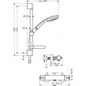 Zestaw Prysznicowy Croma 100 Multi/Unica 27086000 Hansgrohe Zestaw Prysznicowy Croma 100 Multi/Unica 27086000 Hansgrohe