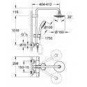 System Prysznicowy Z Termostatem Do Montażu Ściennego Tempesta Cosmopolitan 160 27922000 Grohe System Prysznicowy Z Termostatem Do Montażu Ściennego Tempesta Cosmopolitan 160 27922000 Grohe