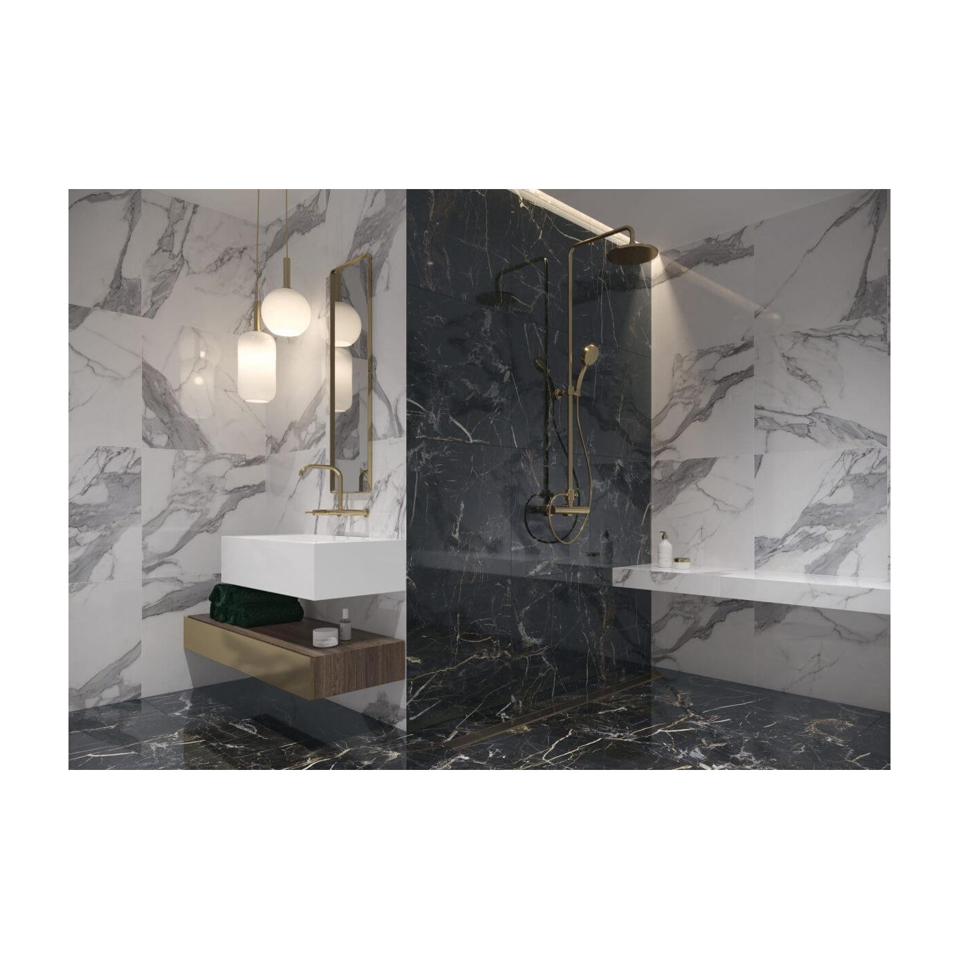 Płytka Podłogowa Marquina Gold Poler 59,7x59,7 Cerrad Płytka Podłogowa Marquina Gold Poler 59,7x59,7 Cerrad