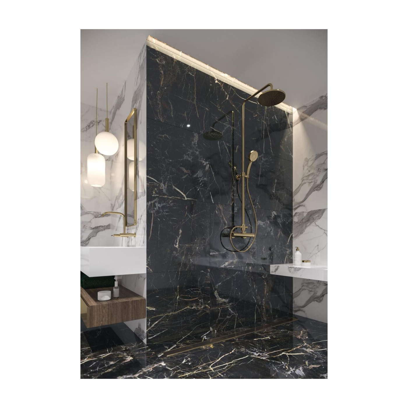 Płytka Podłogowa Marquina Gold Poler 59,7x59,7 Cerrad Płytka Podłogowa Marquina Gold Poler 59,7x59,7 Cerrad