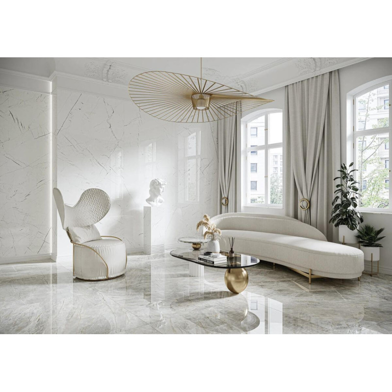 Płytka Gresowa Marmo Thassos White Poler 59,7x119,7 Cerrad x La Mania Home Płytka Gresowa Marmo Thassos White Poler 59,7x119,7 Cerrad x La Mania Home