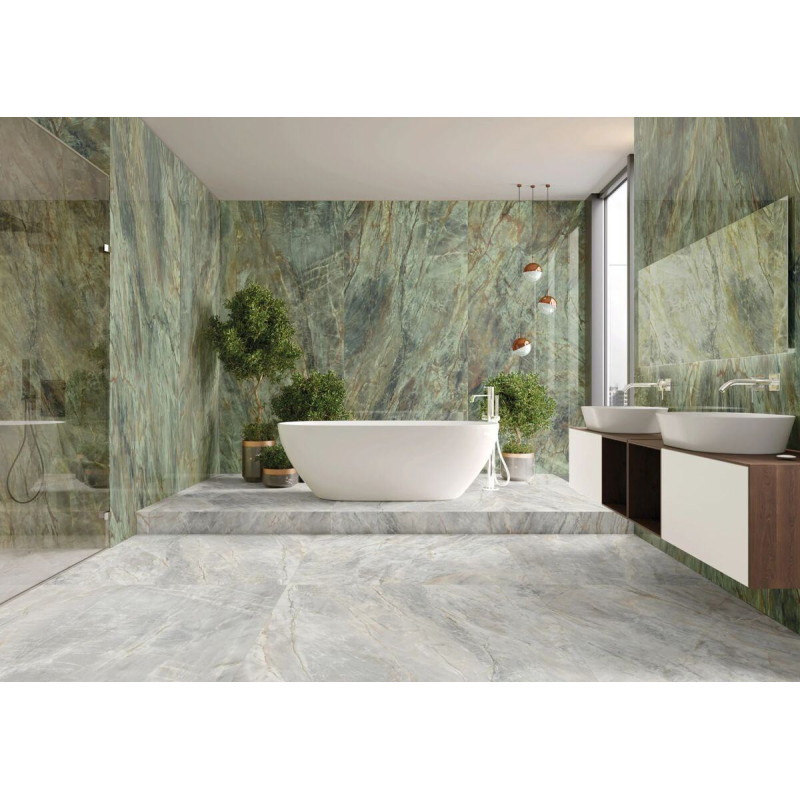 Płytka Gresowa Brazilian Quartzite Green Poler 119,7x279,7 Cerrad x La Mania Home Płytka Gresowa Brazilian Quartzite Green Poler 119,7x279,7 Cerrad x La Mania Home