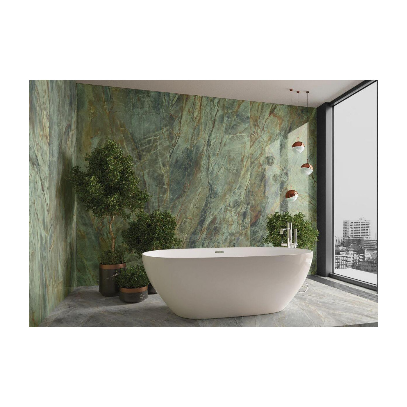 Płytka Gresowa Brazilian Quartzite Green Poler 119,7x279,7 Cerrad x La Mania Home Płytka Gresowa Brazilian Quartzite Green Poler 119,7x279,7 Cerrad x La Mania Home