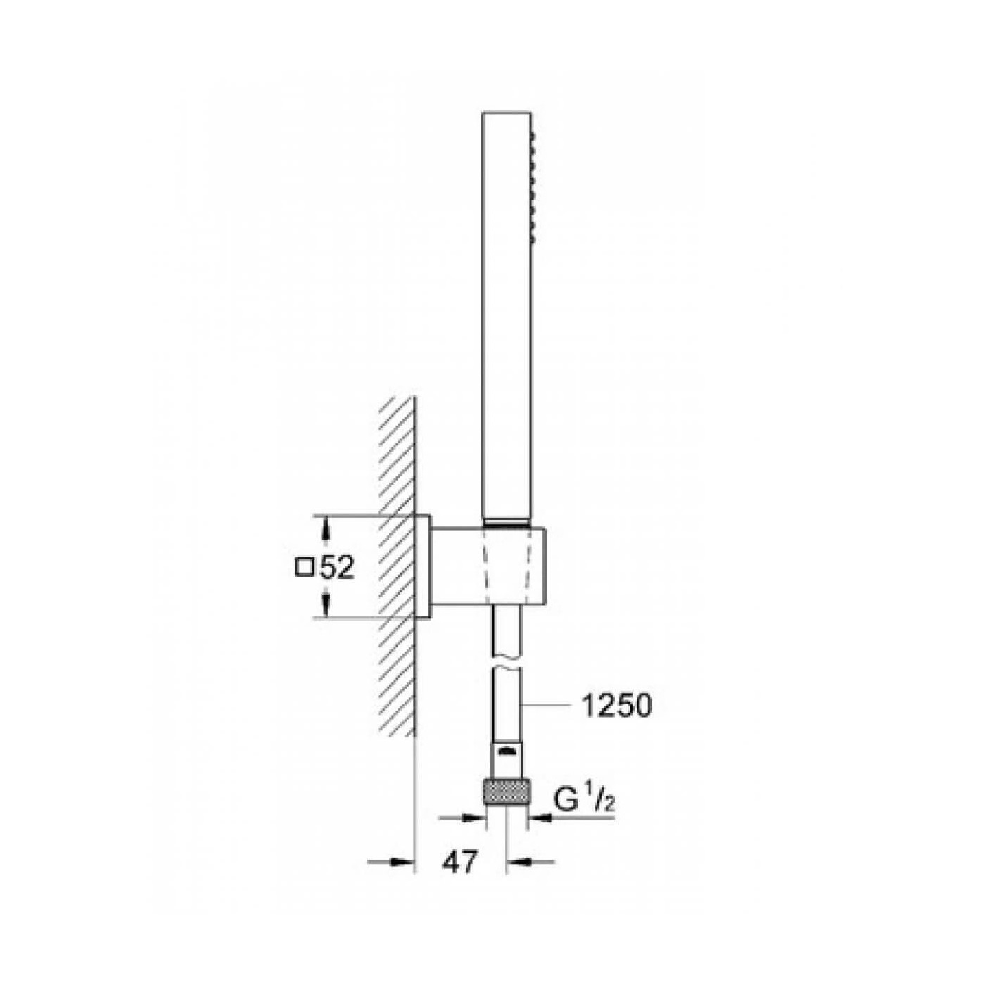 Zestaw Prysznicowy Euphoria Cube Stick 27703000 Grohe Zestaw Prysznicowy Euphoria Cube Stick 27703000 Grohe