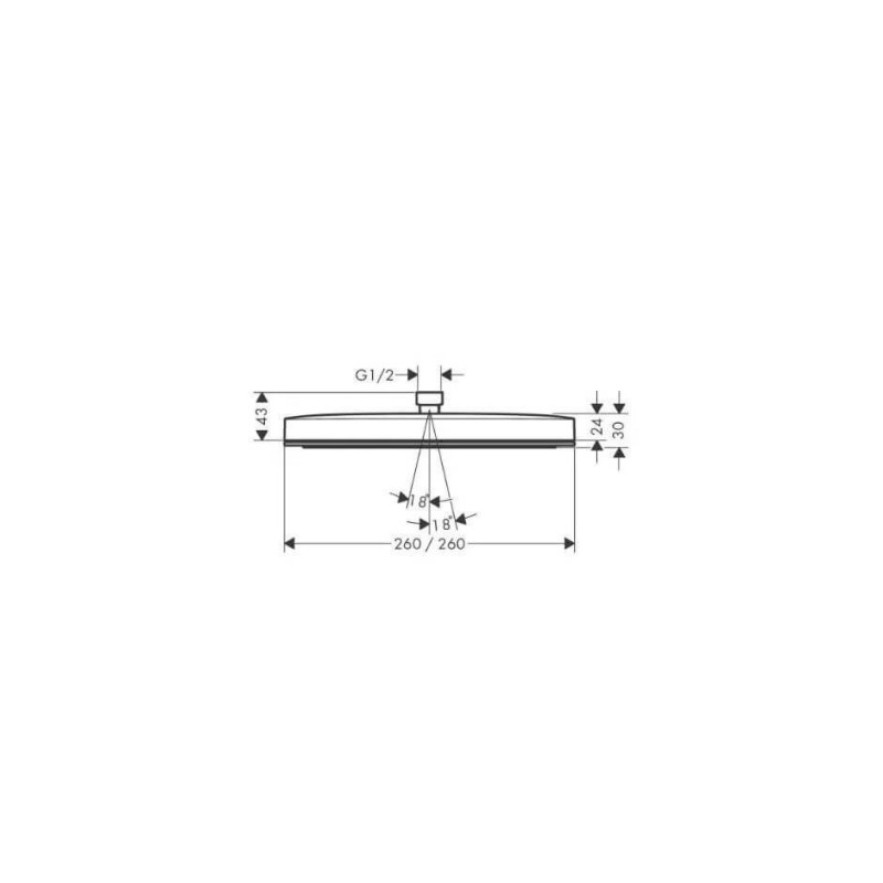 Głowica Pulsify E 260 24331000 Hansgrohe Głowica Pulsify E 260 24331000 Hansgrohe