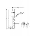 Zestaw Prysznicowy Croma Vario/Ecostat Comfort Combi 27035000 Hansgrohe Zestaw Prysznicowy Croma Vario/Ecostat Comfort Combi 27035000 Hansgrohe