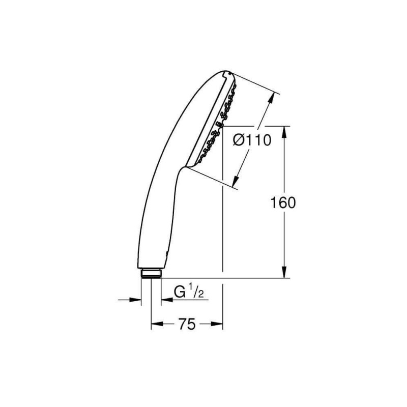 Słuchawka Prysznicowa Tempesta 110 Chrom 27852003 Grohe Słuchawka Prysznicowa Tempesta 110 Chrom 27852003 Grohe