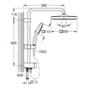 Zestaw Prysznicowy Tempesta Cube System 250 Chrom 26694001 Grohe Zestaw Prysznicowy Tempesta Cube System 250 Chrom 26694001 Grohe