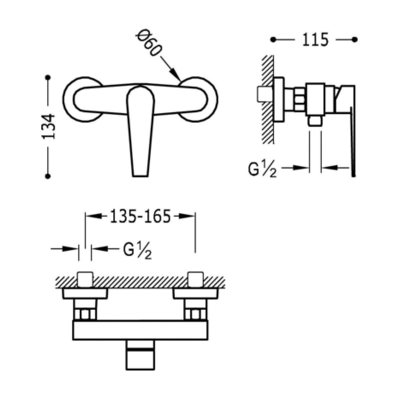 Zestaw Prysznicowy Class 20516701 Tres Zestaw Prysznicowy Class 20516701 Tres