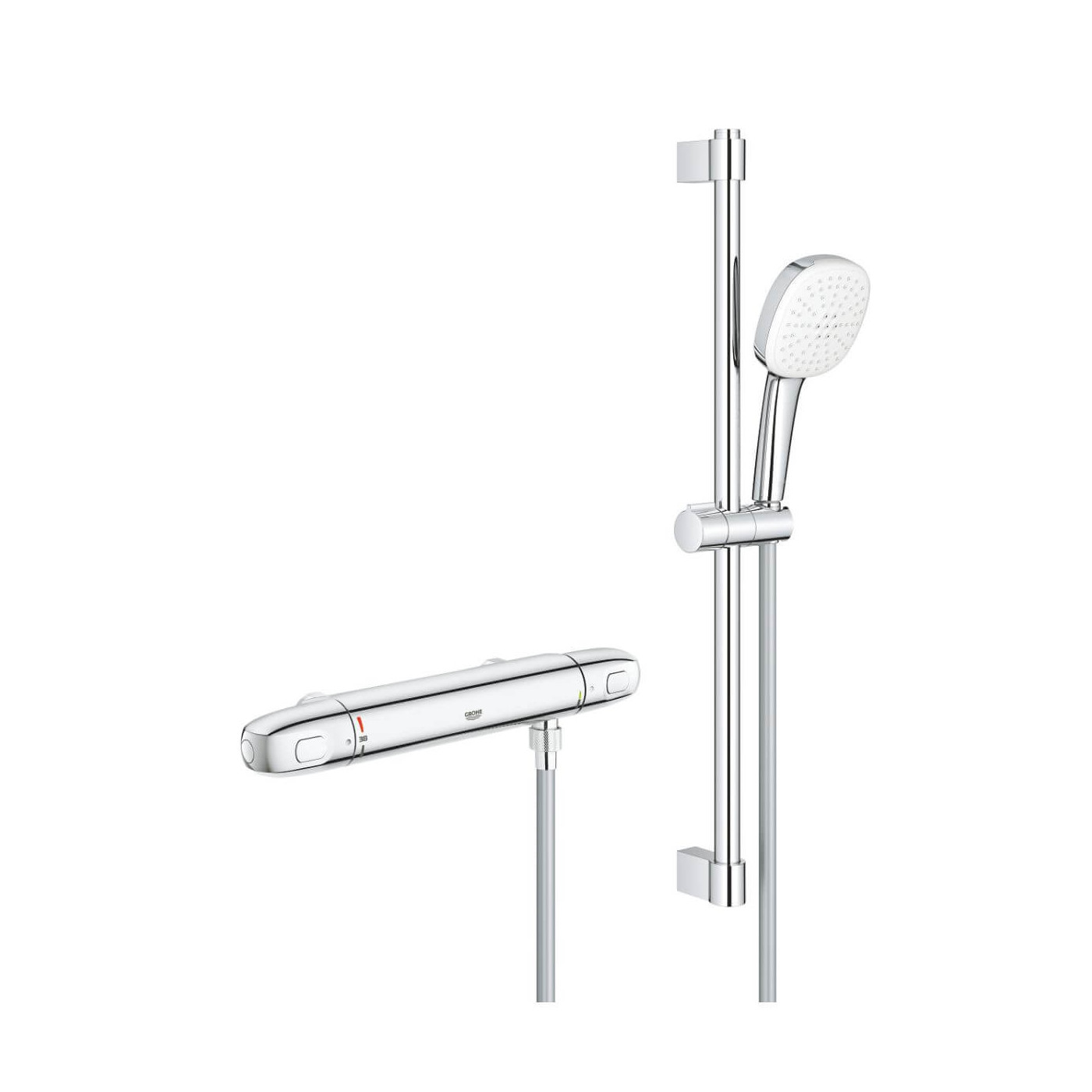 Zestaw Prysznicowy Grohtherm 1000 Chrom 34819005 Grohe Zestaw Prysznicowy Grohtherm 1000 Chrom 34819005 Grohe
