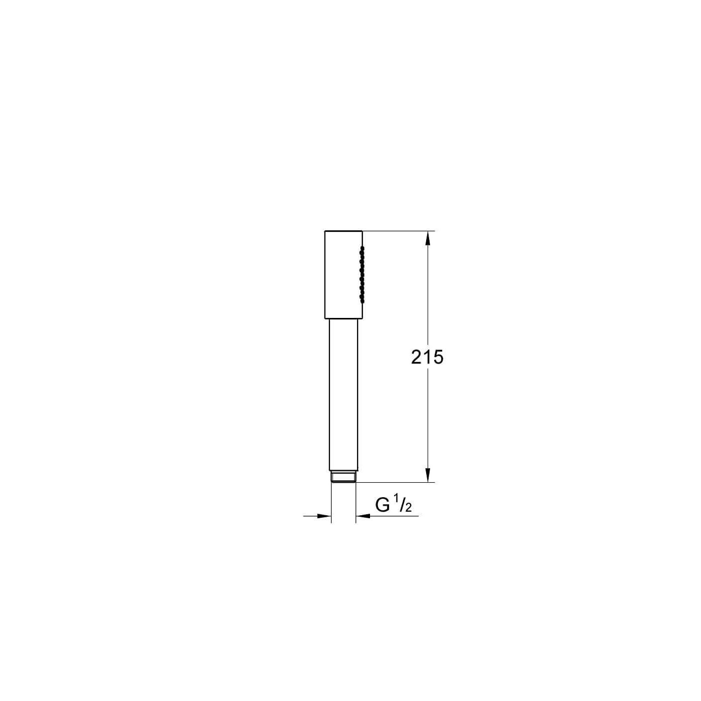 Słuchawka Rainshower Aqua Stick Brushed Hard Graphite 26866AL0 Grohe Słuchawka Rainshower Aqua Stick Brushed Hard Graphite 26866AL0 Grohe