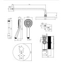 Termostatyczny System Prysznicowy Podtynkowy Y Miedź SYSYT05CP Omnires Termostatyczny System Prysznicowy Podtynkowy Y Miedź SYSYT05CP Omnires