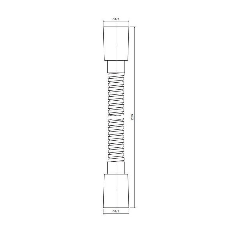 Wąż Prysznicowy 125 cm Miedź 022-XCP Omnires Wąż Prysznicowy 125 cm Miedź 022-XCP Omnires
