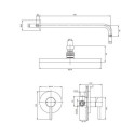 System Prysznicowy Podtynkowy Y Czarny SYSY36BL Omnires System Prysznicowy Podtynkowy Y Czarny SYSY36BL Omnires